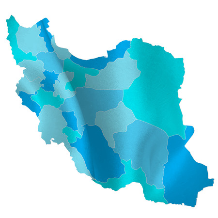 Iran map countriesのイラスト素材