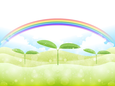 Leaf bud backgroundのイラスト素材