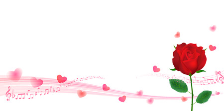 Rose flower backgroundのイラスト素材