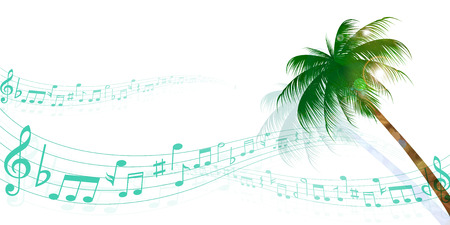 Palm note backgroundのイラスト素材
