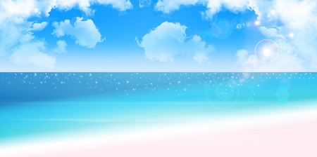 Sea sky backgroundのイラスト素材