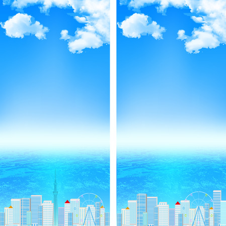 Building sea Tokyoのイラスト素材
