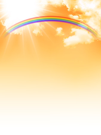 Sunset autumn sky backgroundのイラスト素材