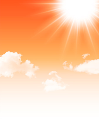 Sunset autumn sky backgroundのイラスト素材
