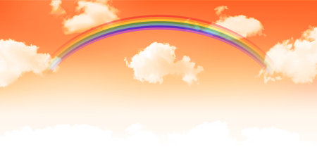 Sky autumn sky backgroundのイラスト素材