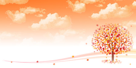 Maple foliage backgroundのイラスト素材