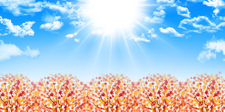 Maple foliage backgroundのイラスト素材