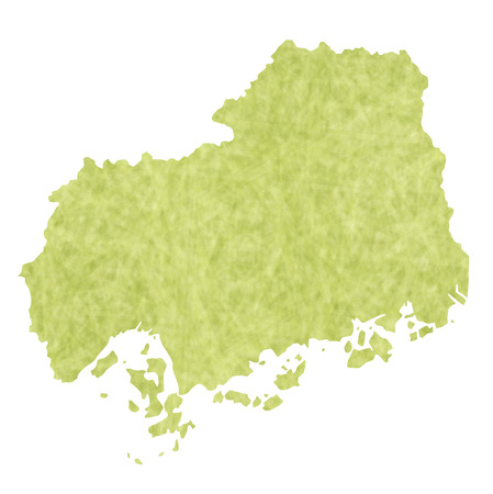 Hiroshima map iconのイラスト素材