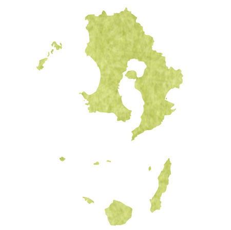 Kagoshima map iconのイラスト素材
