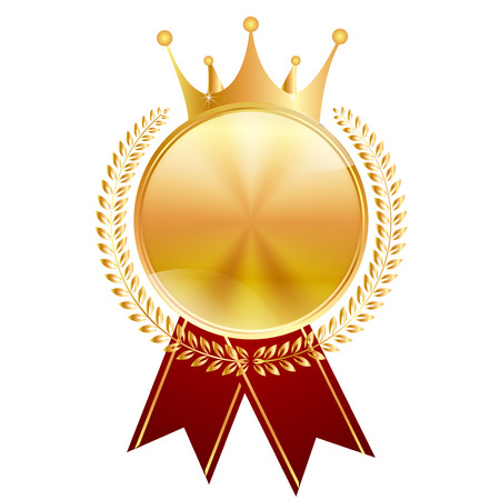 Crown medal frameのイラスト素材
