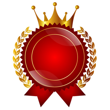 Crown medal frameのイラスト素材