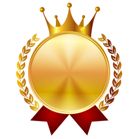 Crown medal frameのイラスト素材