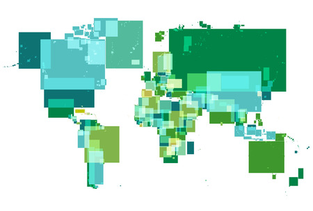 World map iconのイラスト素材