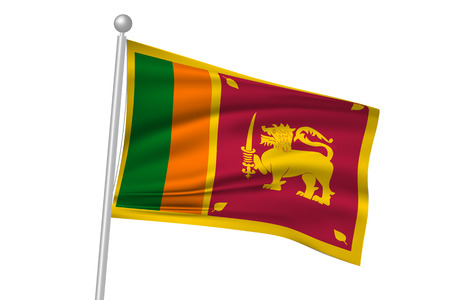 Sri lanka flag flagのイラスト素材
