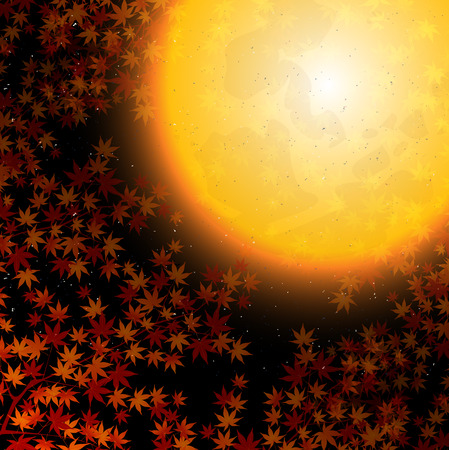 Month foliage backgroundのイラスト素材