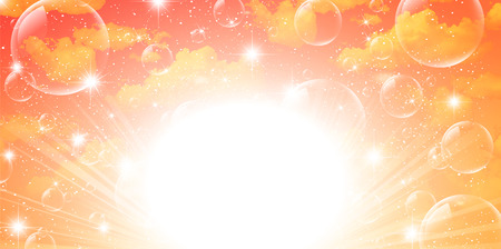 Sky autumn backgroundのイラスト素材