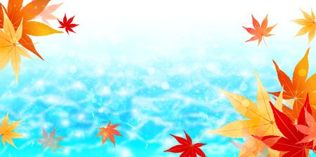 Maple foliage backgroundのイラスト素材
