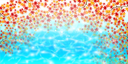 Maple foliage backgroundのイラスト素材