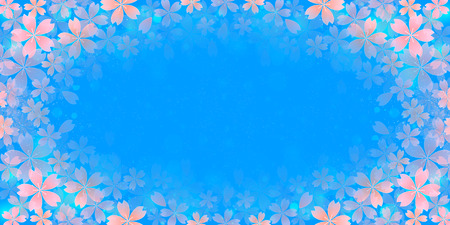 Spring cherry backgroundのイラスト素材