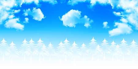 Snow Christmas backgroundのイラスト素材