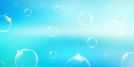 Empty soap bubble backgroundのイラスト素材