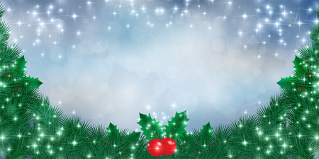 Christmas fir tree backgroundのイラスト素材
