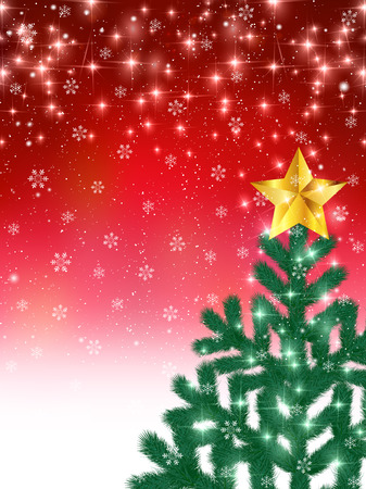 Christmas fir tree backgroundのイラスト素材