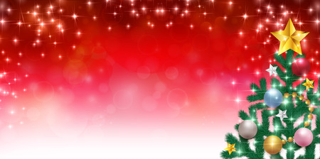 Christmas fir tree backgroundのイラスト素材