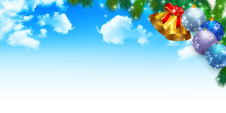 A tree of a Christmas bell firのイラスト素材