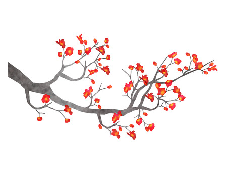 Plum flower iconのイラスト素材