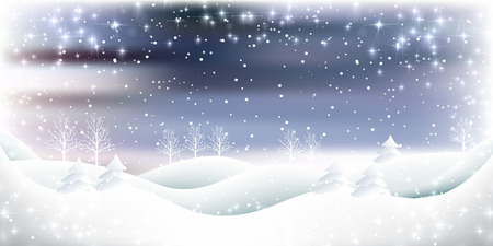 Snow Christmas winter backgroundのイラスト素材