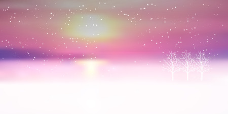 Snow Christmas winter backgroundのイラスト素材