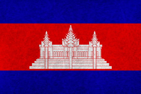Cambodia national flag country flagのイラスト素材
