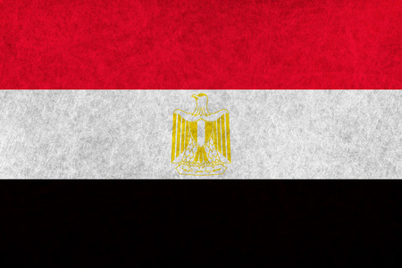 Egypt national flag country flagのイラスト素材