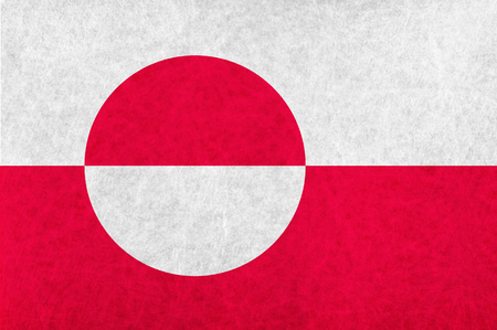 Greenland national flag country flagのイラスト素材