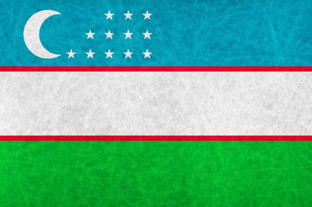 Uzbekistan national flag country flagのイラスト素材