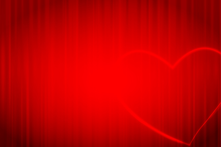 Valentine Heart curtain backgroundのイラスト素材