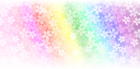 Spring cherry blossom backgroundのイラスト素材