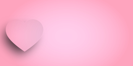 Valentine Heart pink backgroundのイラスト素材