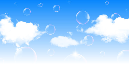 Sky clouds landscape backgroundのイラスト素材