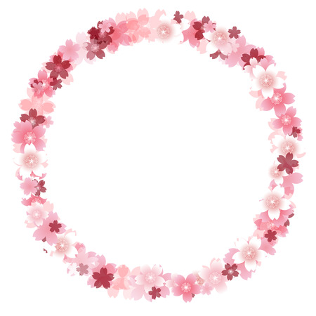 Spring cherry blossom iconのイラスト素材