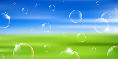 Sky prairie landscape backgroundのイラスト素材