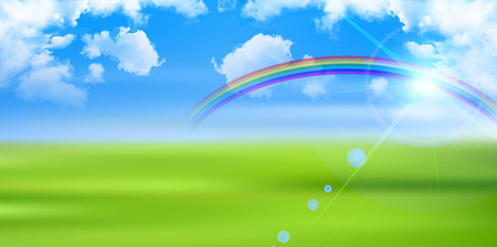 Sky prairie landscape backgroundのイラスト素材