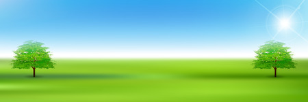 Tree leaves fresh green backgroundのイラスト素材