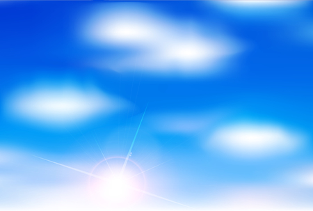 Sky clouds landscape backgroundのイラスト素材
