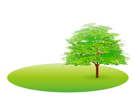 Tree leaves fresh green iconのイラスト素材