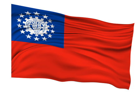 Myanmar Flags Country iconのイラスト素材