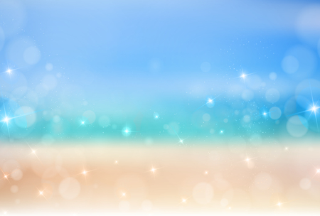 Sea summer landscape backgroundのイラスト素材