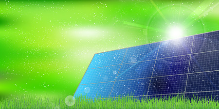 Solar sun landscape backgroundのイラスト素材