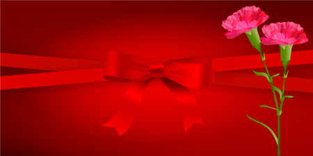Mother's Day carnation flower backgroundのイラスト素材